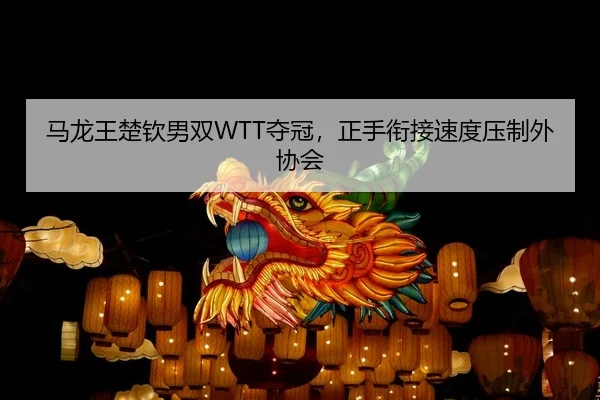 马龙王楚钦男双WTT夺冠，正手衔接速度压制外协会